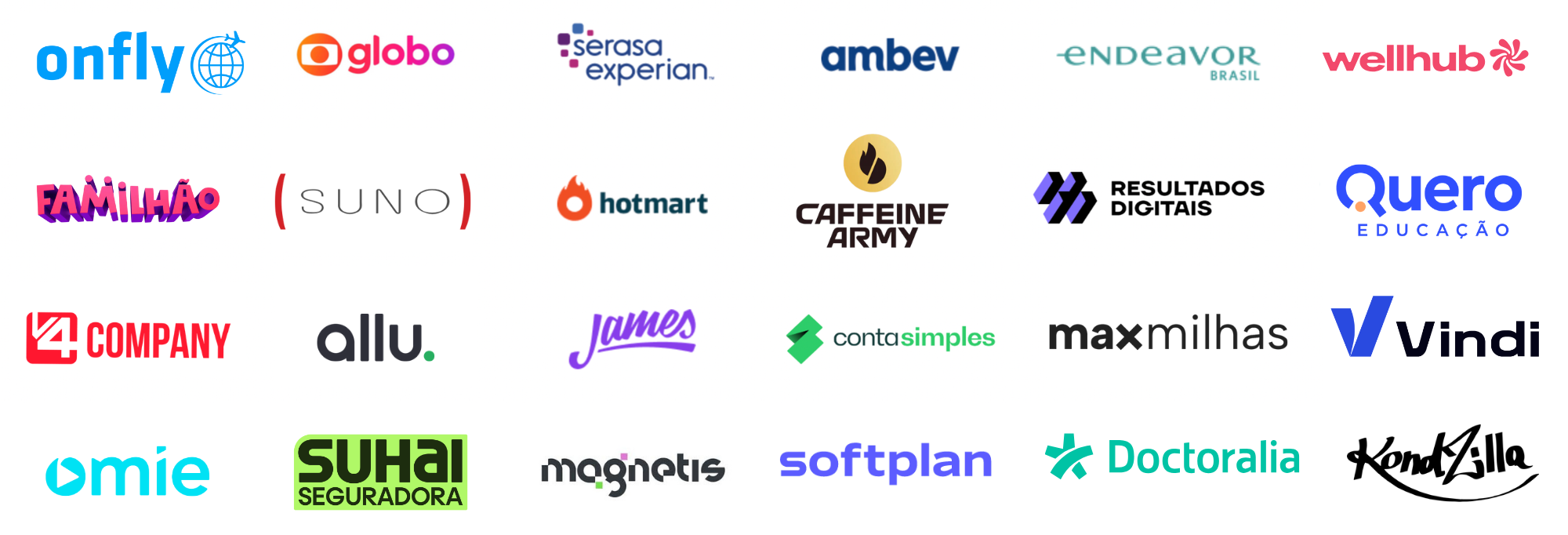 Empresas que já tiveram líderes em programas do GLA